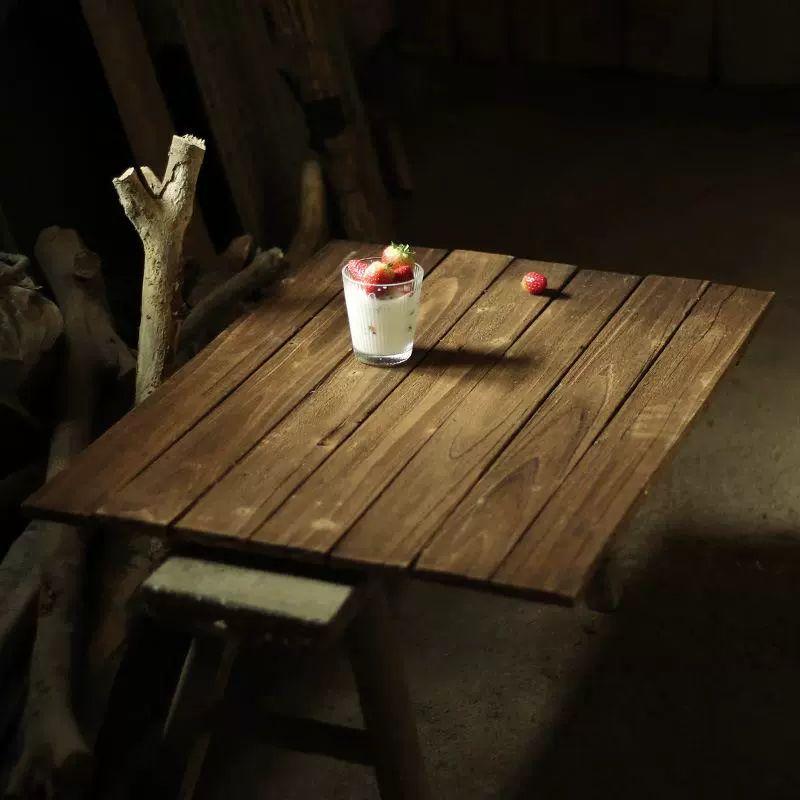 사진촬영 원목 배경판 우드 보드 나무판 빈티지 소품 오래된 코스프레 패널 60x80cm 1x1cm - 상세 이미지 2