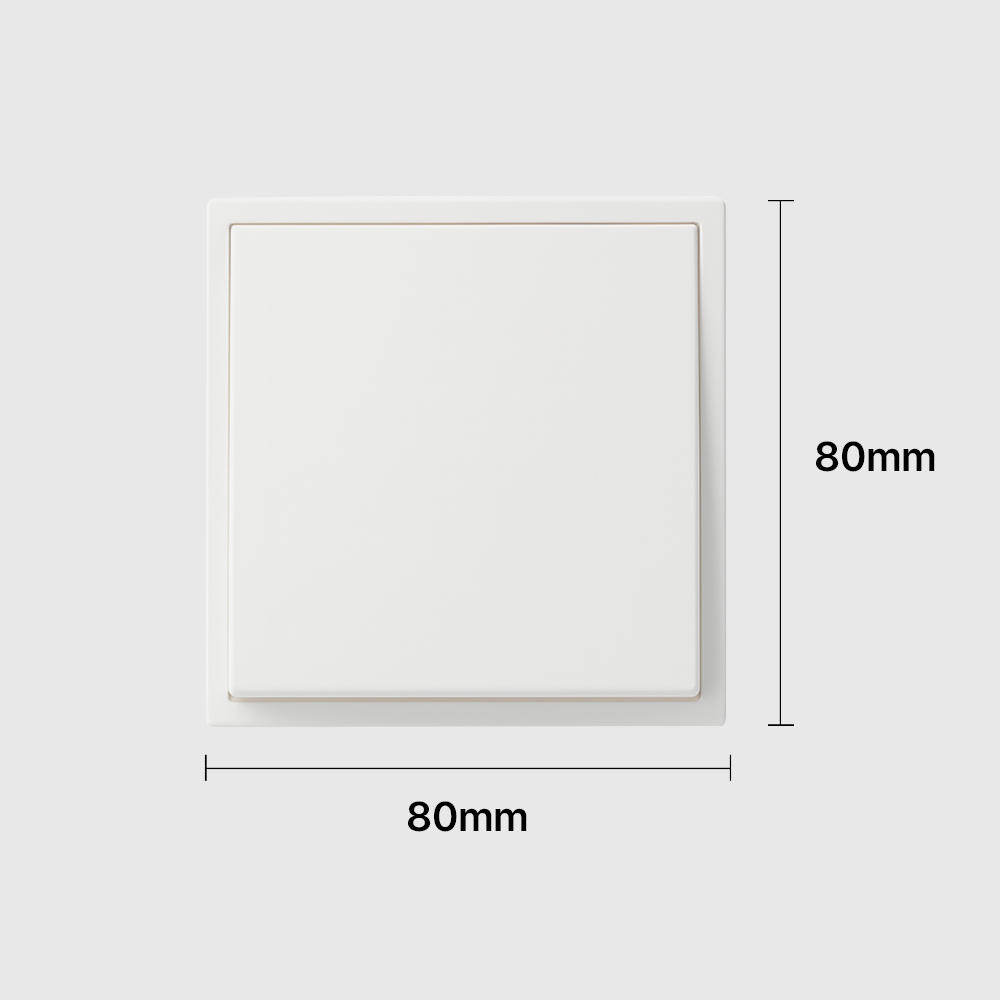 클릭 콘센트 2구 매트화이트 스위치 전기 CLICK 일렉트릭 인테리어 유럽형 정사각