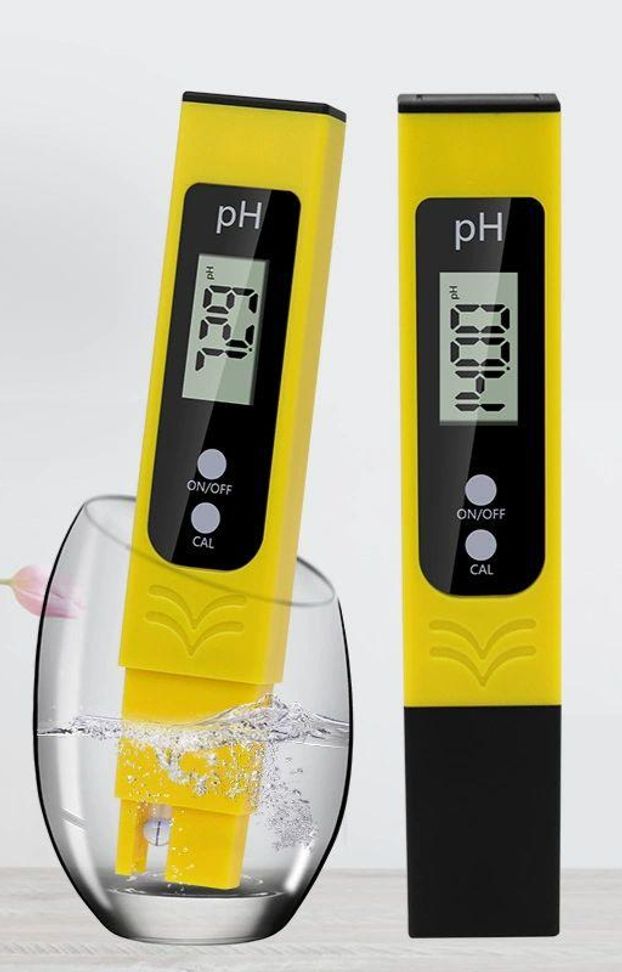 휴대용 디지털 수질테스트기 PH 측정기 당도계 음료 농도 굴절 업소용 테스터 PH 옐로우 테스트 펜 플라스틱 케이스 - 상품 이미지