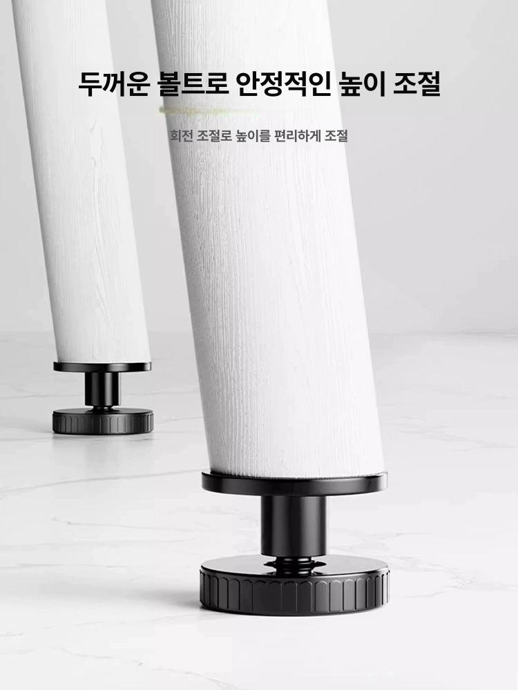 가구 받침대 지지대 맞추기 패드세트 접이식 선반대 흔들림방지 쇼파 특소 선반 수평맞추기 업그레이드 특대 80-107mm 4개 - 상세 이미지 4