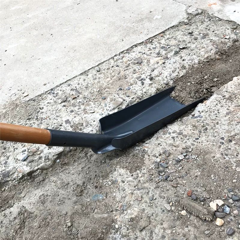 배수로청소삽 삽 진흙 도구 손잡이 이물질 구멍 고랑 장마 우물 도랑 다용도 오물제거 삽자루 1.2m나무손잡이포함 - 상품 이미지