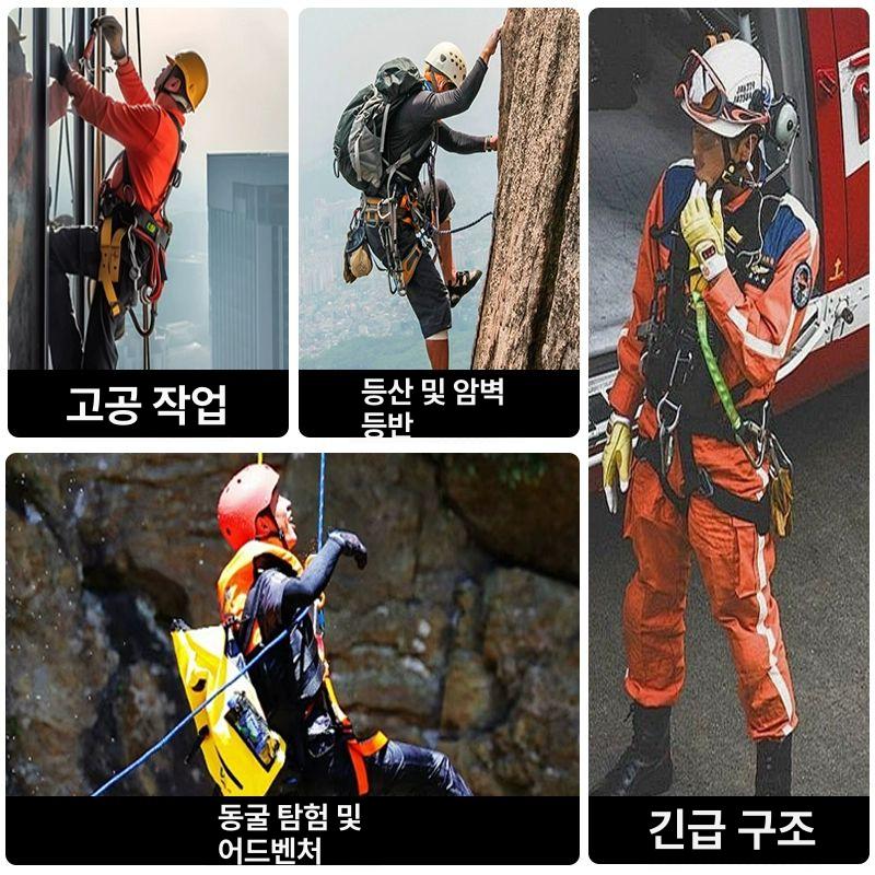 산업용 안전벨트 상체식 하네스 현장 건설 작업용 업그레이드 블랙 어깨및다리퀵릴리스 B - 상세 이미지 5
