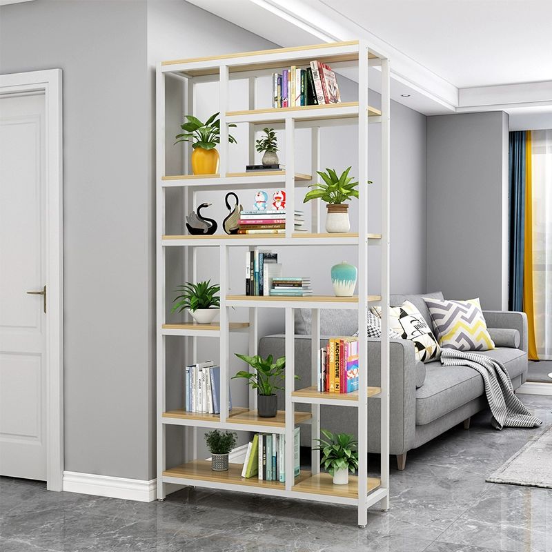 스탠드선반 수납 디스플레이 장식장 조립식 인테리어 화분대 블랙단 편의점 거실 80cm블랙+라이트월넛 - 상세 이미지 4