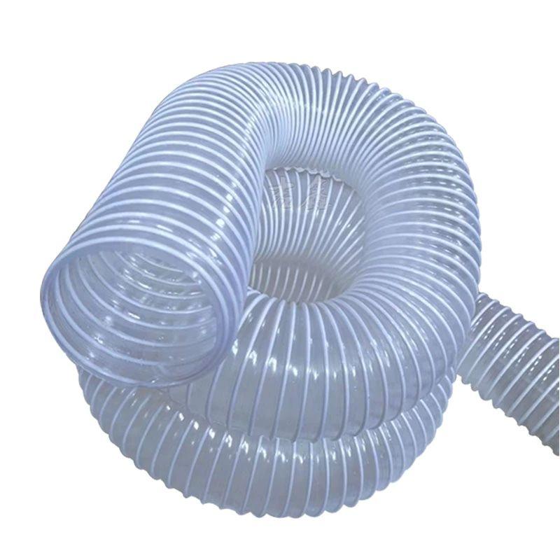 배관용품 플렉시블 PVC 닥트 집진 암후드 배관 자재 자바라호스 내경 덕트호스 자바라 덕트 100mmx10m 두께0.8mm - 상품 이미지
