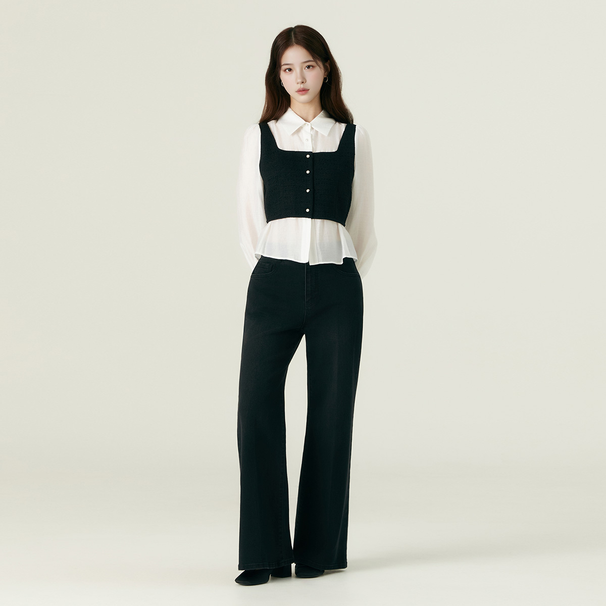 로엠 플레어핏 데님 팬츠 RMTJF49G15