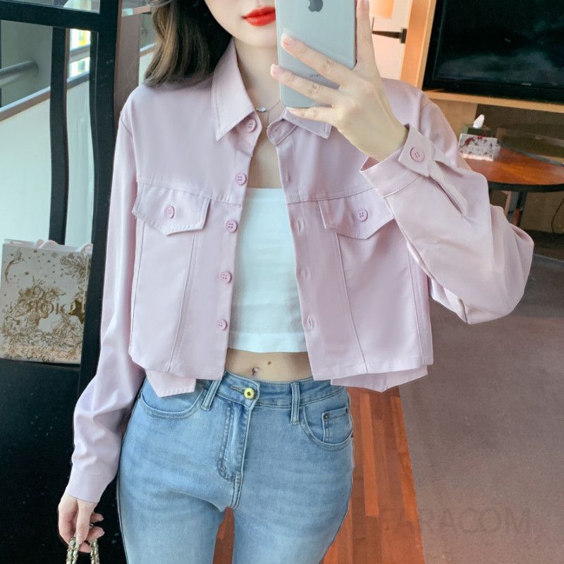 여성 가을 슬림핏 숄더 카디건 짧은 기장 재킷 데일리 아우터 스타일리시한 디자인 캐주얼한 착용감 다용도 활용 가능 모던한 분위기 - 상세 이미지 5