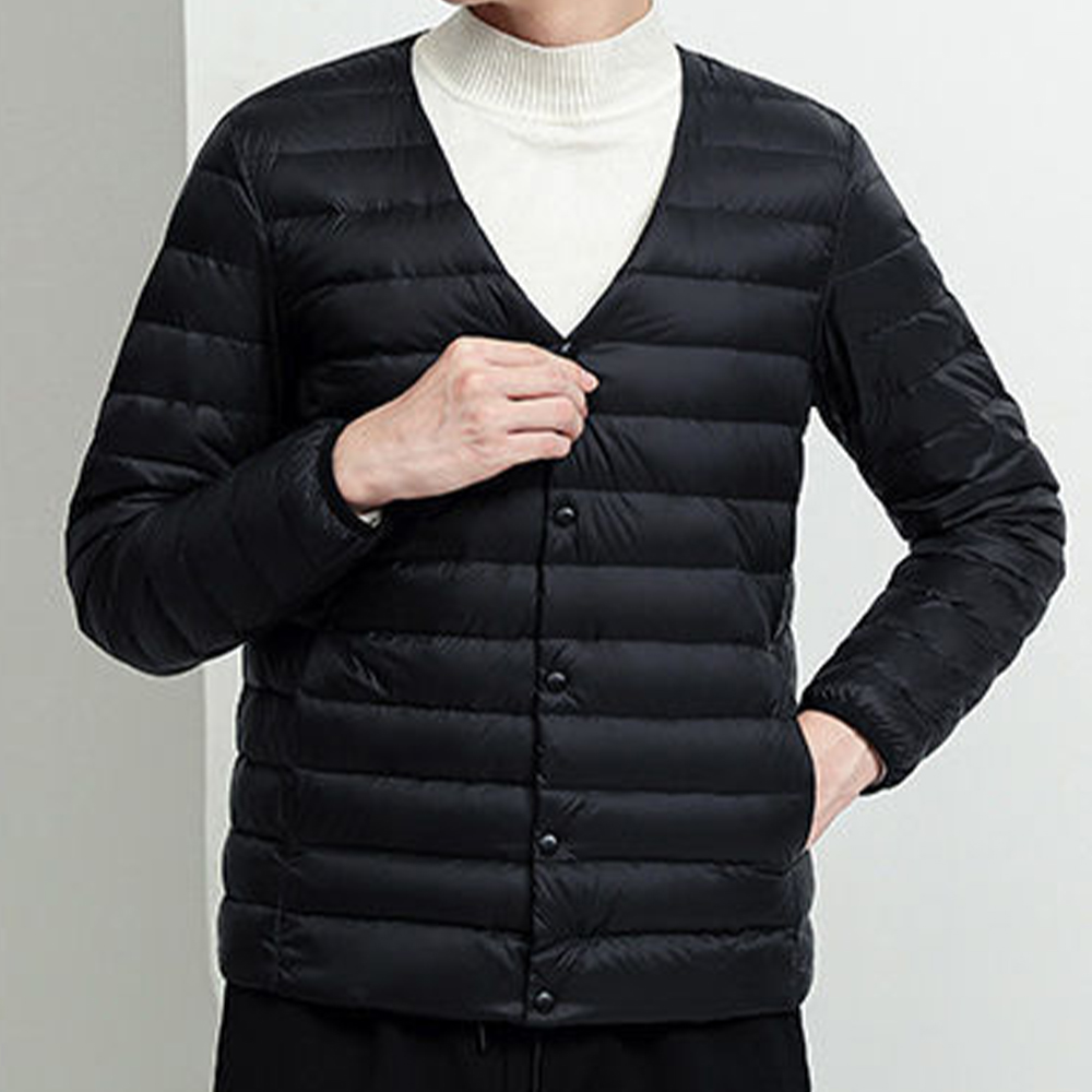 남자경량패딩 남성 블루종 숏 패딩 깔깔이 항공점퍼