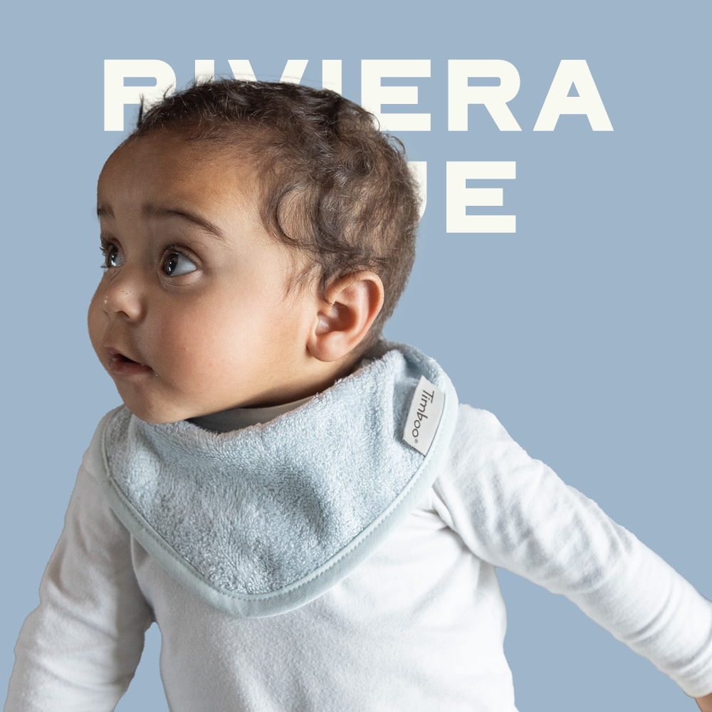 팀부 벨기에 명품 아기 턱받이 스카프빕 547.리비에라블루