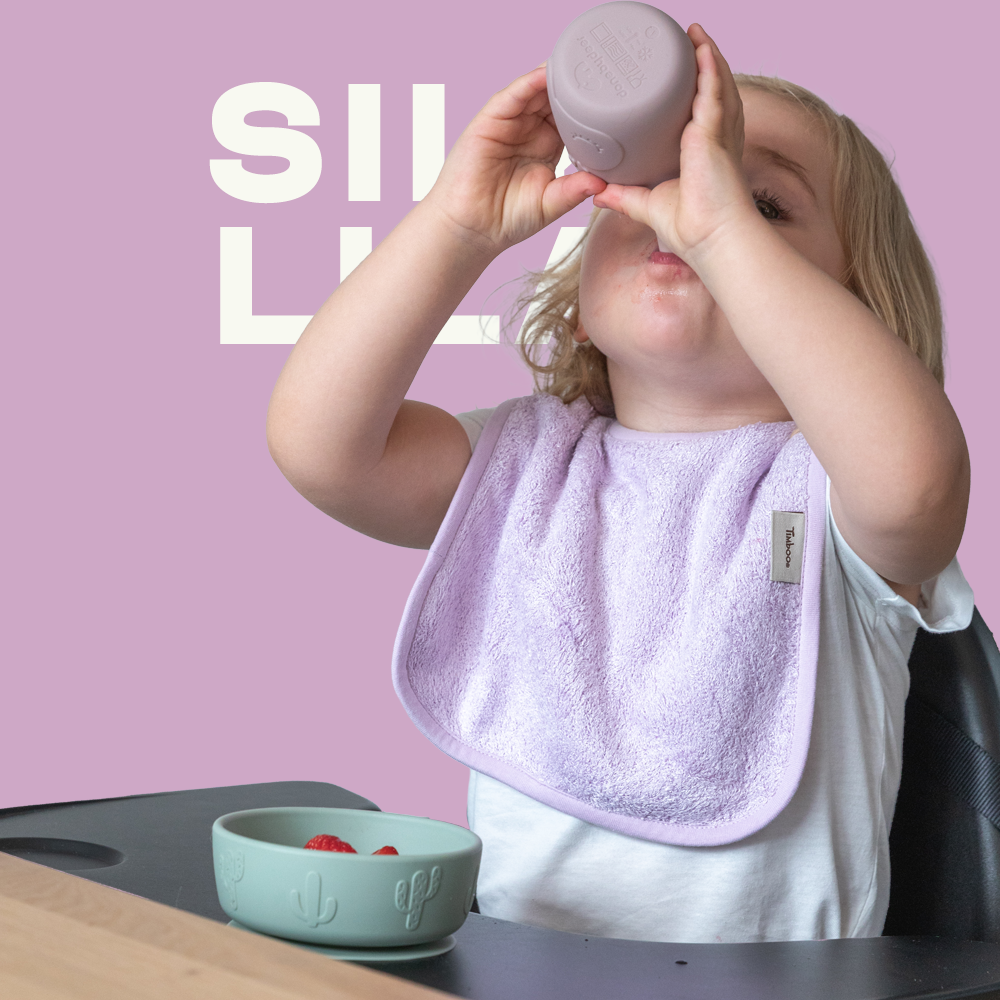 팀부 벨기에 명품 아기 턱받이 빕 미디엄 545.실키라일락