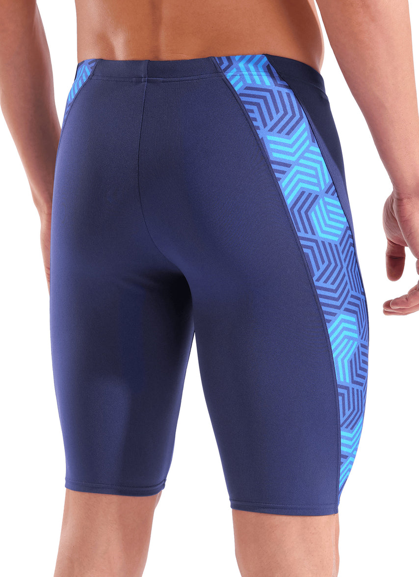아레나 남성 지오메트리 재머 5부 수영복 Multi Navy/Navy, 22 - 상세 이미지 5