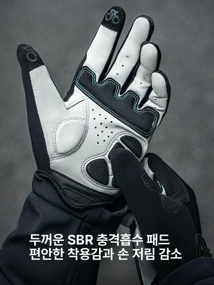 충전식 열선 발열장갑 오토바이 온열 폰사용 방한 등산 통기성 블랙 터치스크린 S - 상세 이미지 5