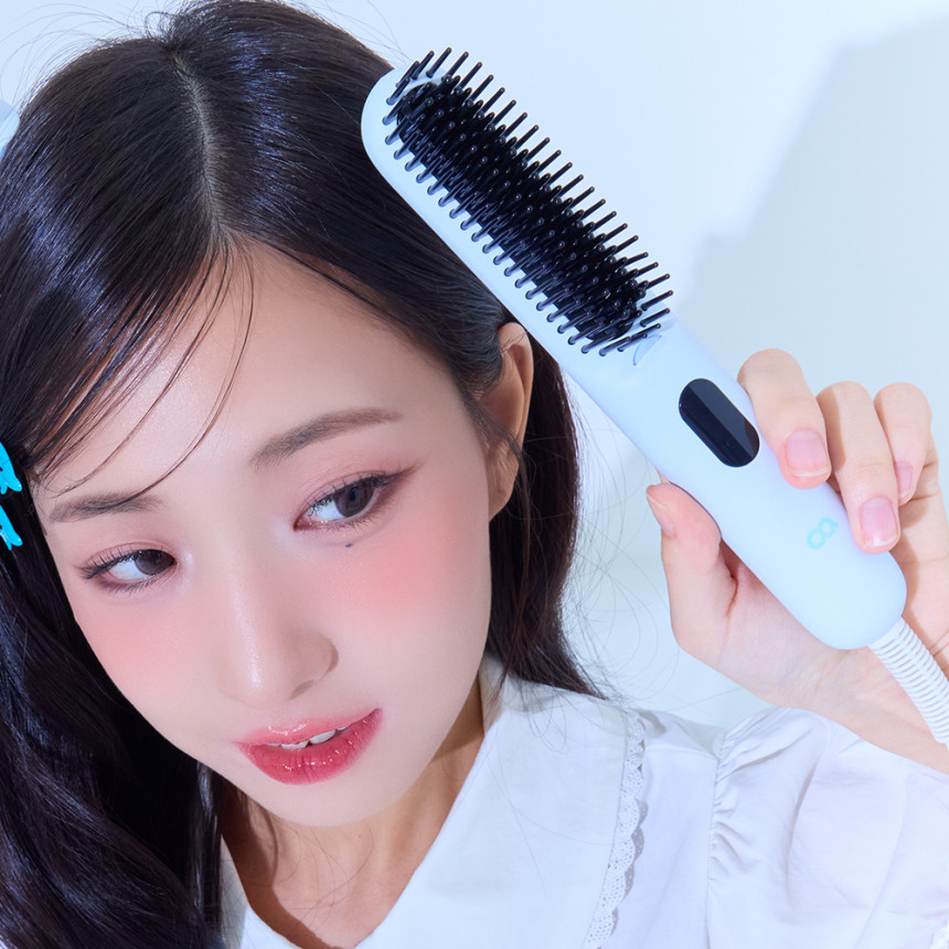 오아 베이직 빗고데기 프리볼트 뿌리 볼륨 고대기 매직기 헤어 브러쉬