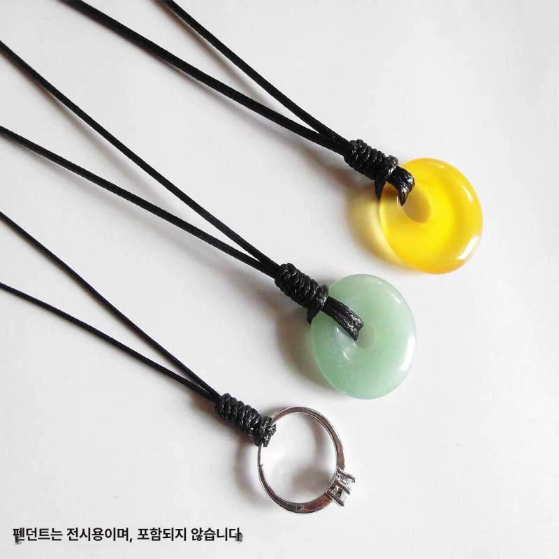 가죽 목걸이 끈 액세사리 공예 분실방지 악세사리 선택가능 무광줄 초커 우정 십자가 꼬임 1.0mm 블랙 - 상세 이미지 4