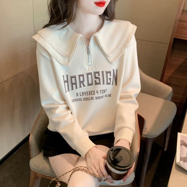 여성 스웨트 셔츠 긴팔 맨투맨 가을 데일리 캐주얼 티셔츠 스타일리시한 외출용 편안한 착용감 모던한 디자인 - 상세 이미지 3