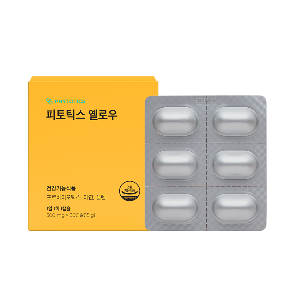 피토틱스 옐로우 여성 질 유래 유산균 30캡슐, 1개 - 상품 이미지