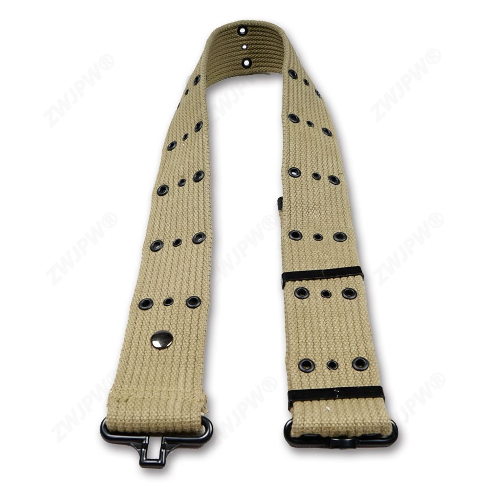 금속 S벨트 군용 프리사이즈 밀리터리 카키색 군인 전술 등산벨트 요대 구멍 삼열 미군 카키 120cm - 상세 이미지 4