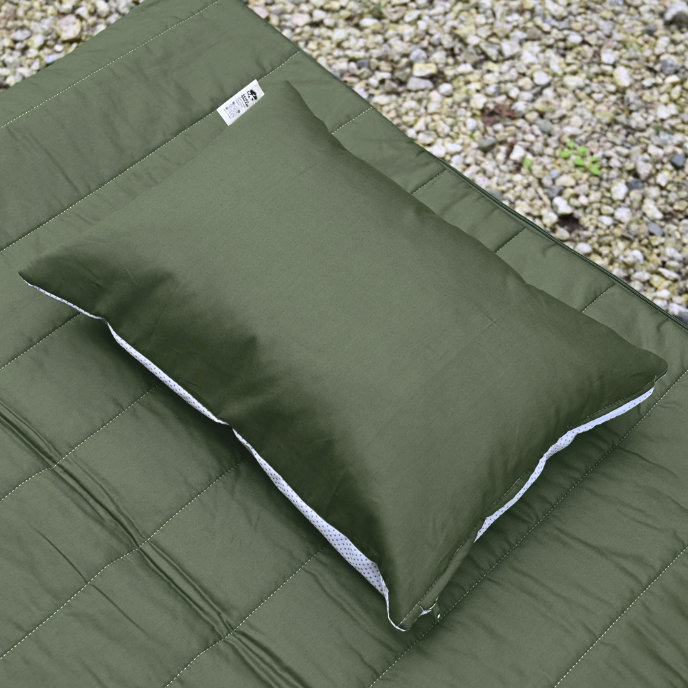 캠핑용 에어 베개 커버 자충베게 퀄팅 컴포트 커버