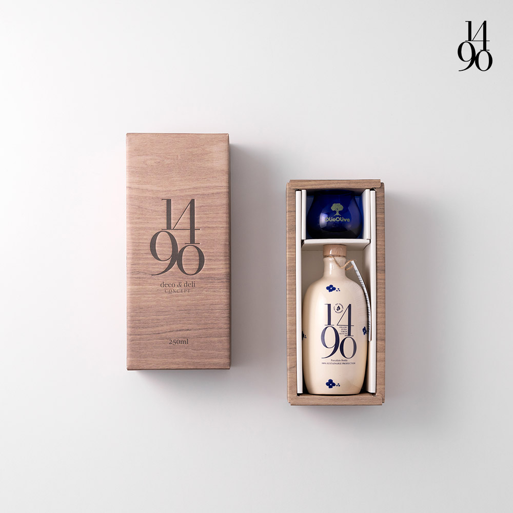 1490 엑스트라버진 올리브오일 250ml 공인 시음잔 선물세트, 쇼핑백(대) 동봉 이미지 7