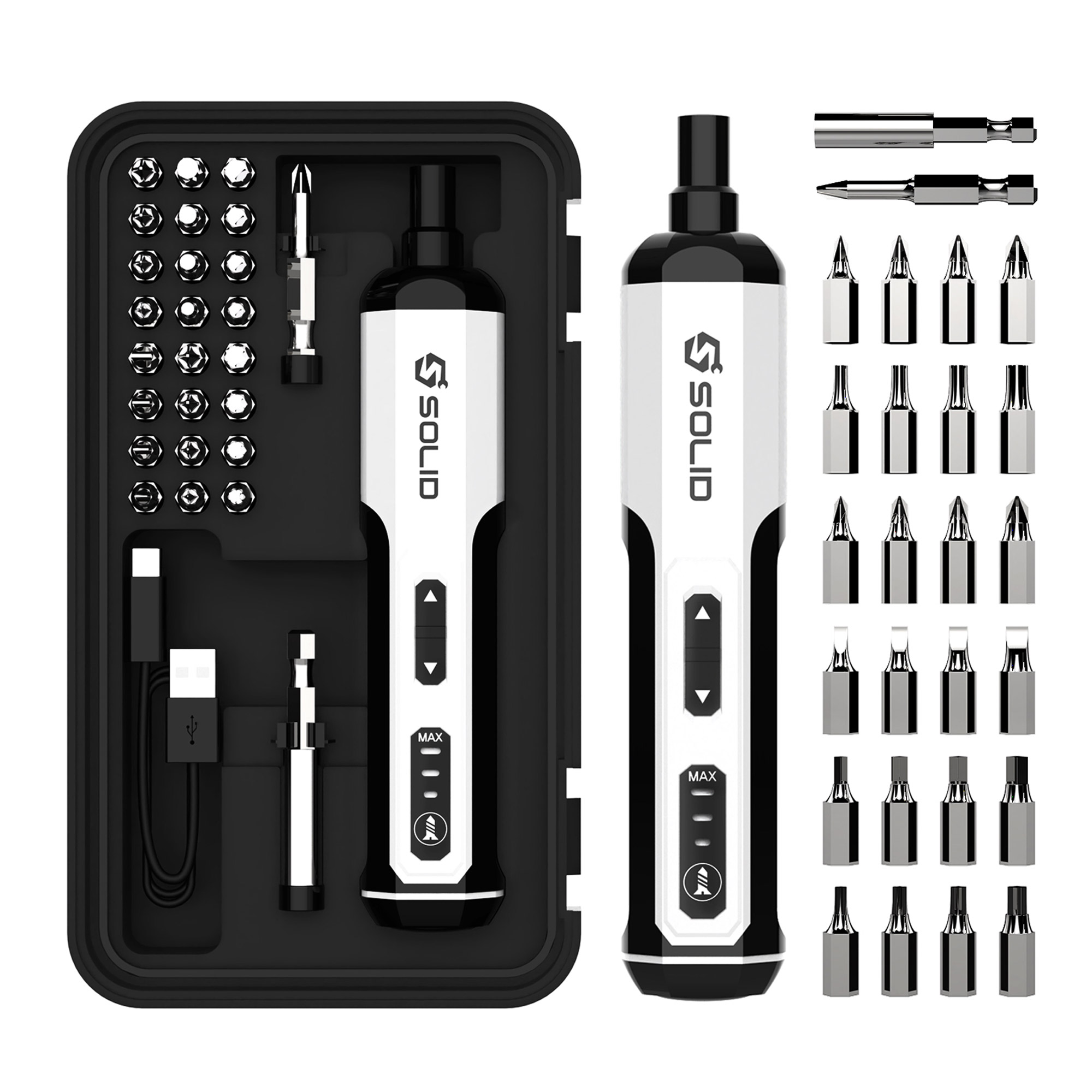 솔리드 충전 전동 드라이버 드릴 가정용 미니 소형 세트 S-MD40