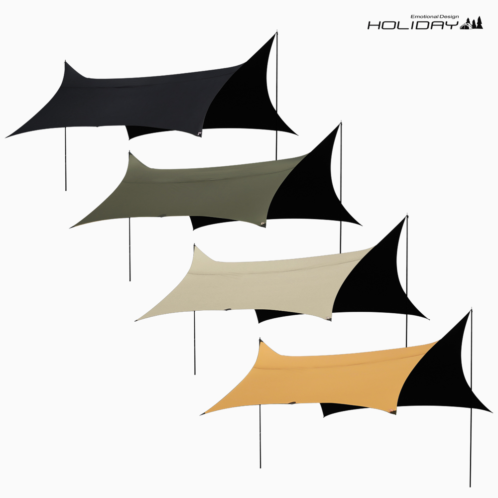 홀리데이 캠핑 실타프 70D 나일론 실리콘 헥사 타프