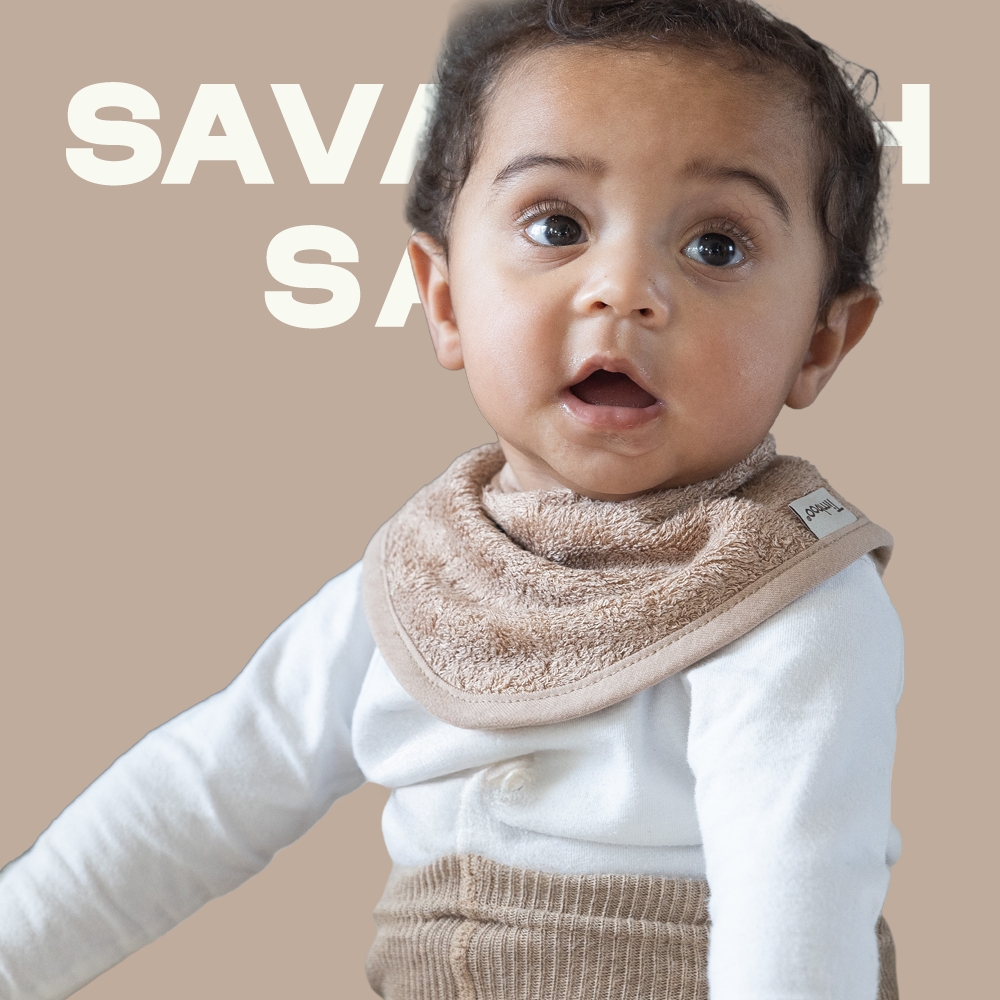 팀부 벨기에 명품 아기 턱받이 스카프빕 546.사바나샌드