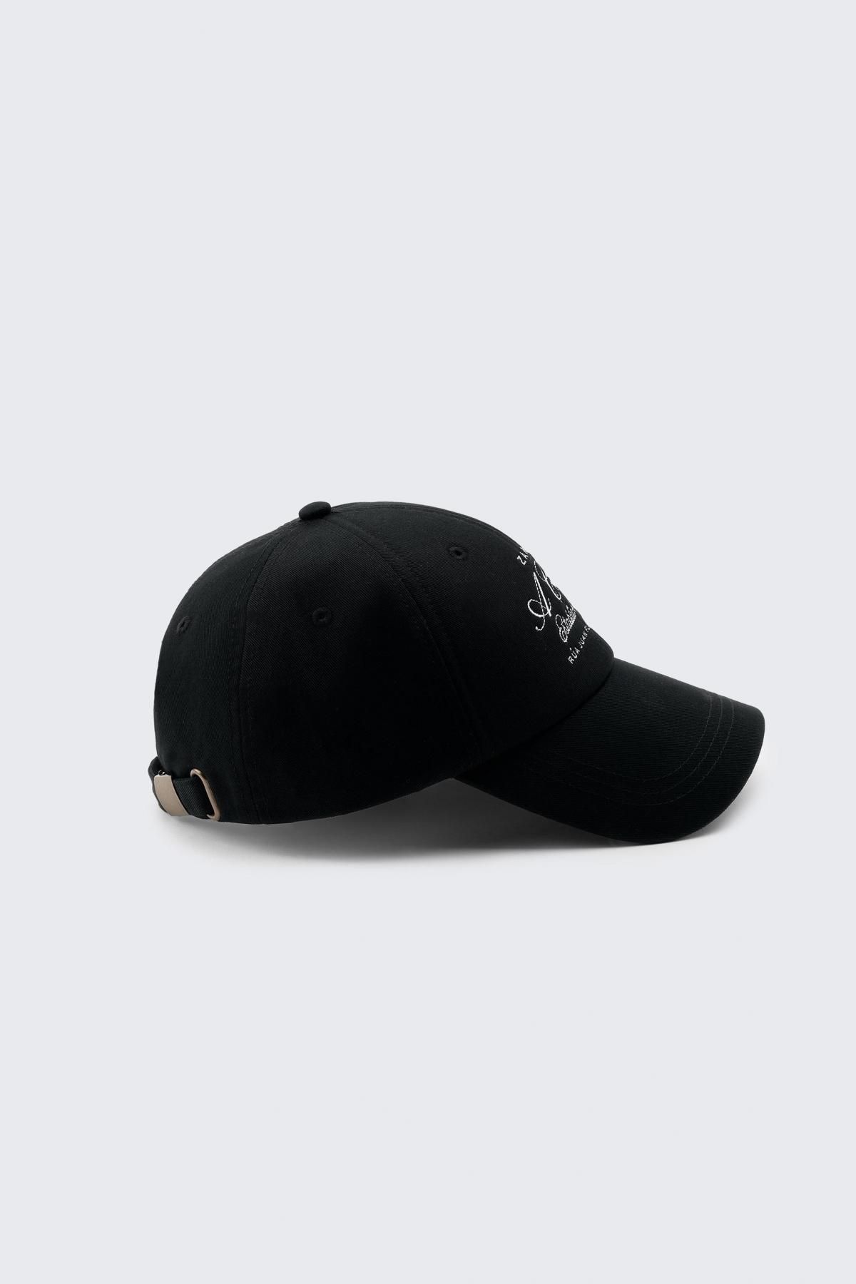 자라 50주년 자수 레터링 코튼 캡모자 3920/992 BLACK - 상세 이미지 4