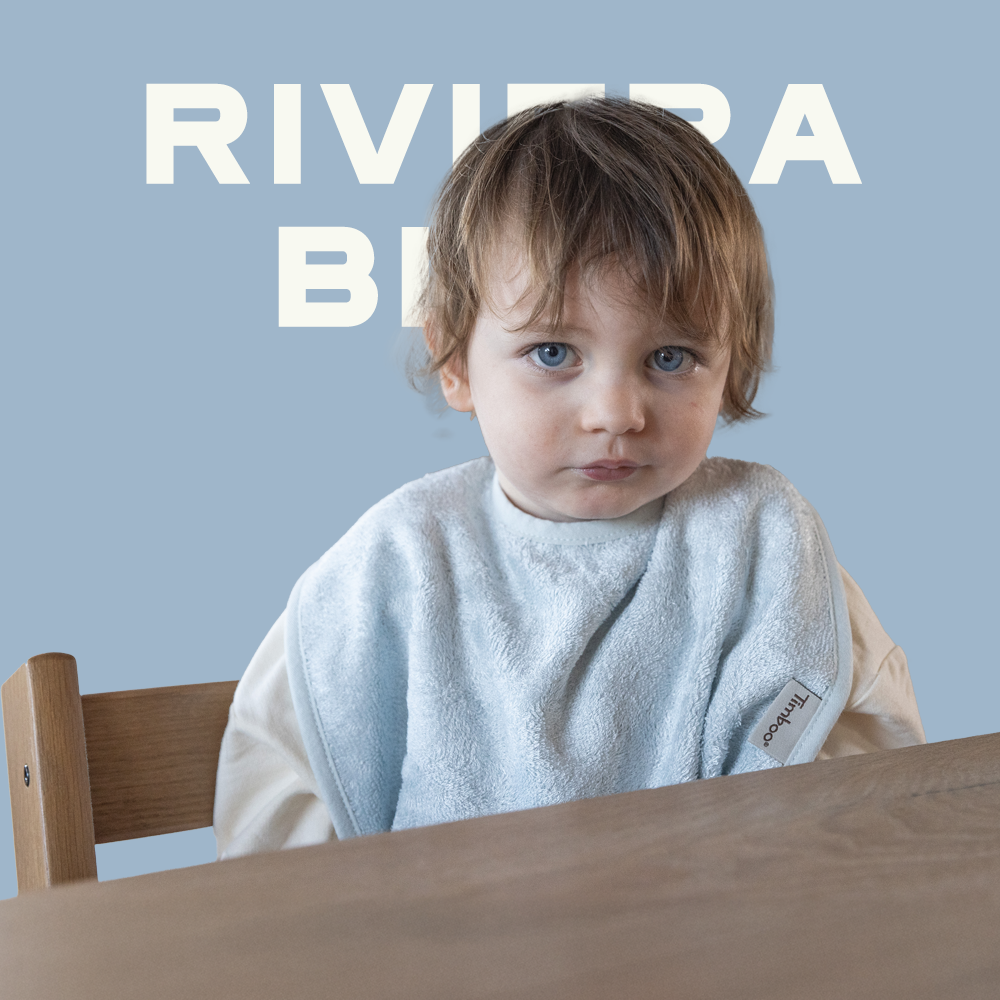 팀부 벨기에 명품 아기 턱받이 빕 라지 547.리비에라블루