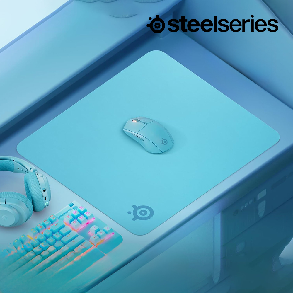 [국내정발] 스틸시리즈 QCK 게이밍 마우스패드 아쿠아, L