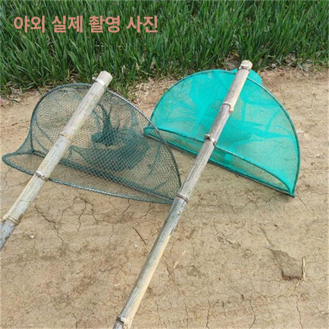 다슬기 그물 올갱이 달팽이 채집통 장비 뜰채 어망 바구니 뜰망 계곡 투망 민물 물고기 50cm 소형 구멍 - 상세 이미지 2