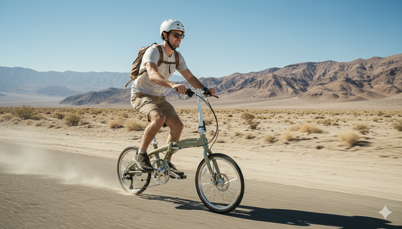 티티카카 플라이트 V10 HD - 시마노 유압디스크, 10단 기어 알루미늄 접이식자전거