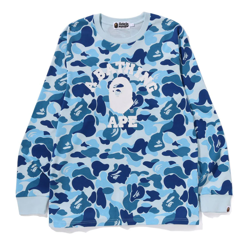 베이프 긴팔티 ABC CAMO COLLEGE LS TEE 1L80-111-006 - 상세 이미지 3