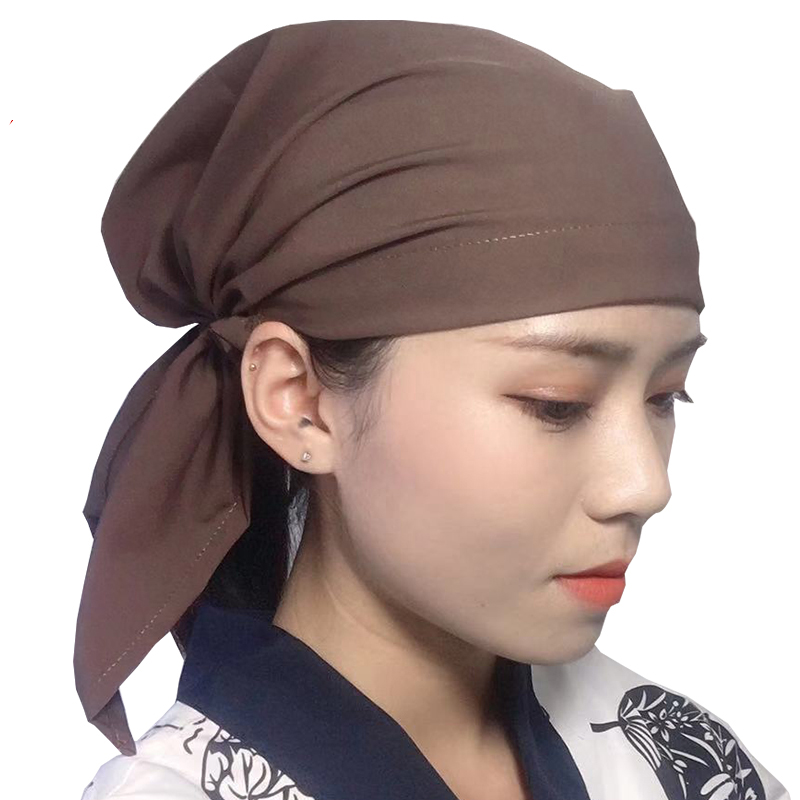 일식 조리모 요리사 주방 쉐프 인쇄01 블랙 식당 두건 네이비블루 단색 조절 가능 - 상세 이미지 5