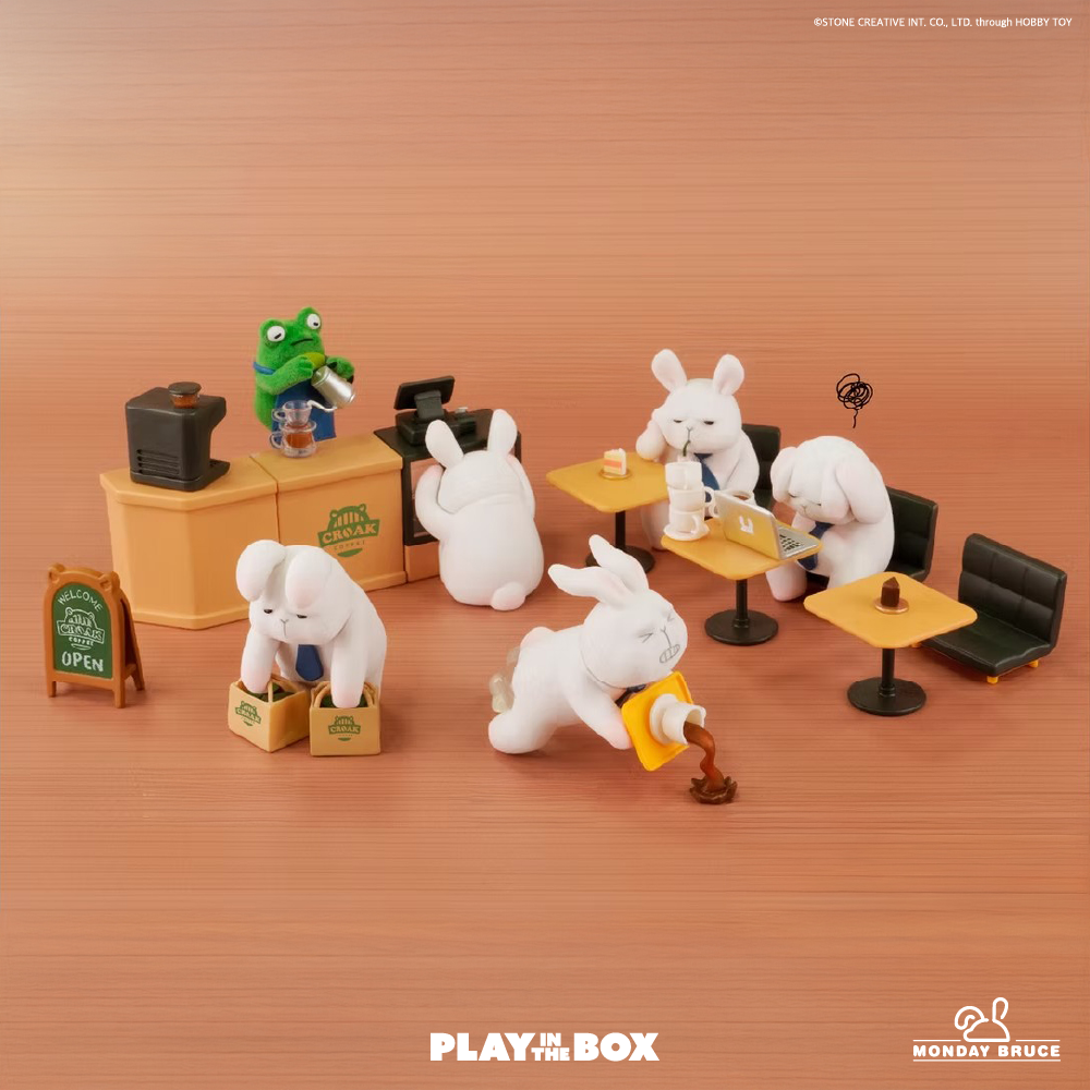 [플레이인더박스] 먼데이브루스 A05 출근 전 정신차리기 랜덤피규어