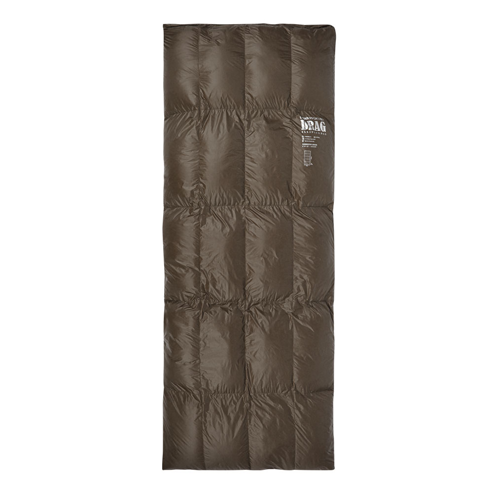 어반캠퍼 다우니페더 드래그 덕다운 캠핑 침낭 오리털 충전재 1200g, 브론즈