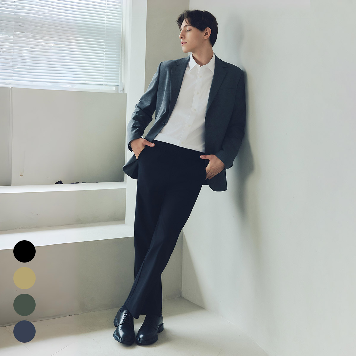 에버라스트 1+1 남자 텐션 팬츠 링클프리 바지 이미지 4
