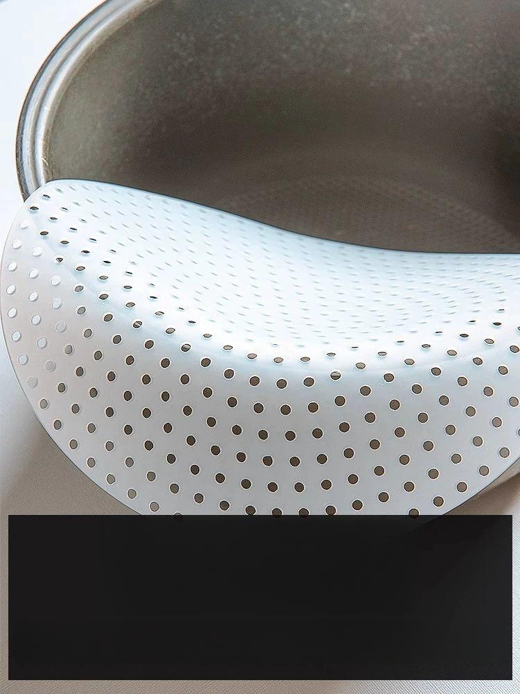 실리콘 밥솥 패드 전기밥통 누름방지 받침 상업용 깔개 지름 20cm - 상품 이미지
