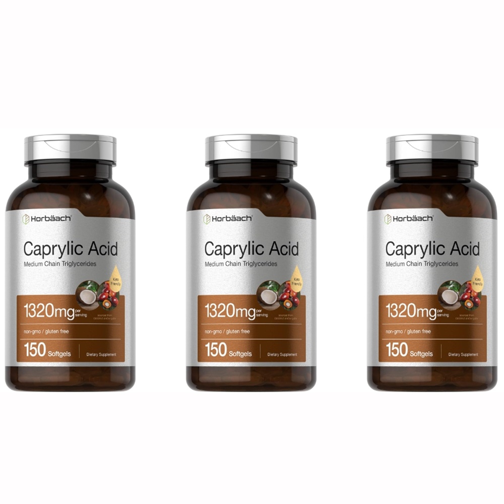 Horbaach Caprylic Acid 호바흐 카프릴산 1320mg 150정 3팩 - 상품 이미지