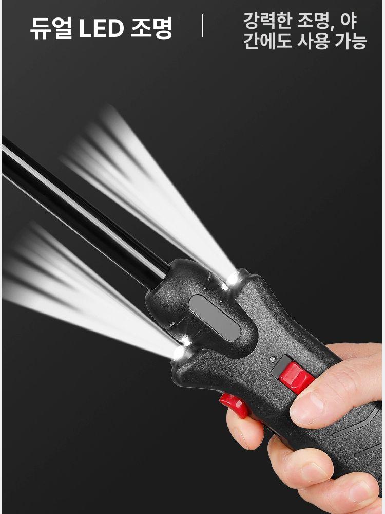 전기봉 가축 몰이봉 스파크 막대 몰이 충격기 축산업 사육장 축사 방수 축산 전기스틱 도축용 39cm 220V - 상세 이미지 4