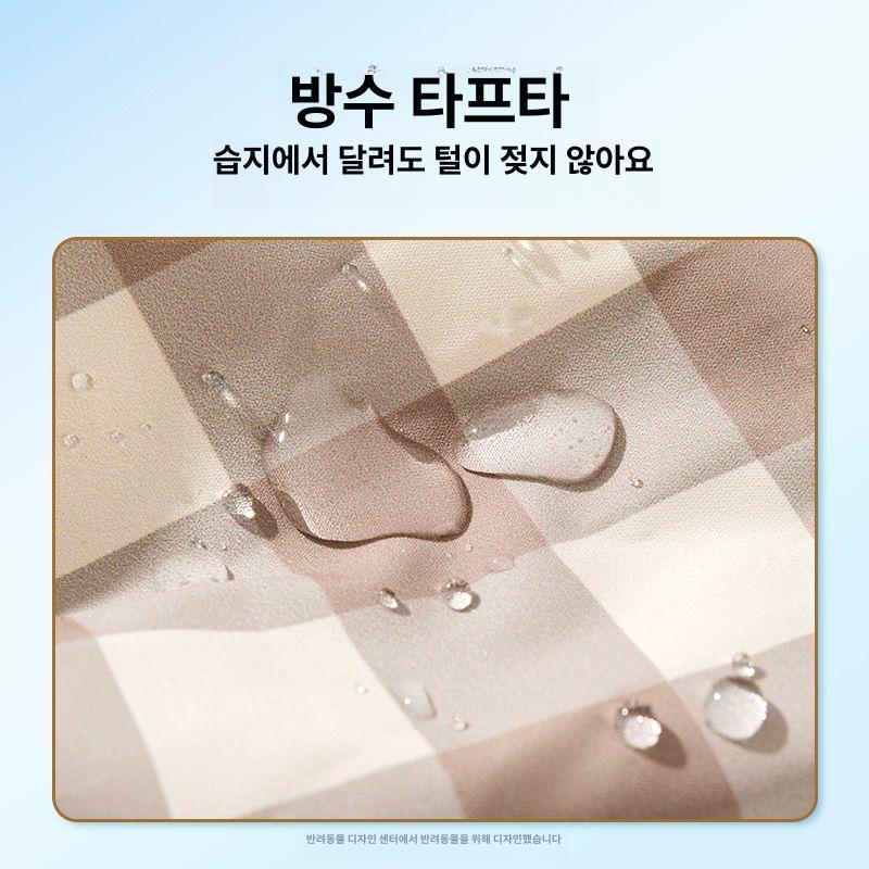 강아지일체형신발 강아지장화 논오프 레인부츠 야외 애견신발 발토시 방수 장화 프린트 일체형 로미브라운 풀 프린트 발 덮개 미포함 S 등25cm1.5~3kg - 상세 이미지 3