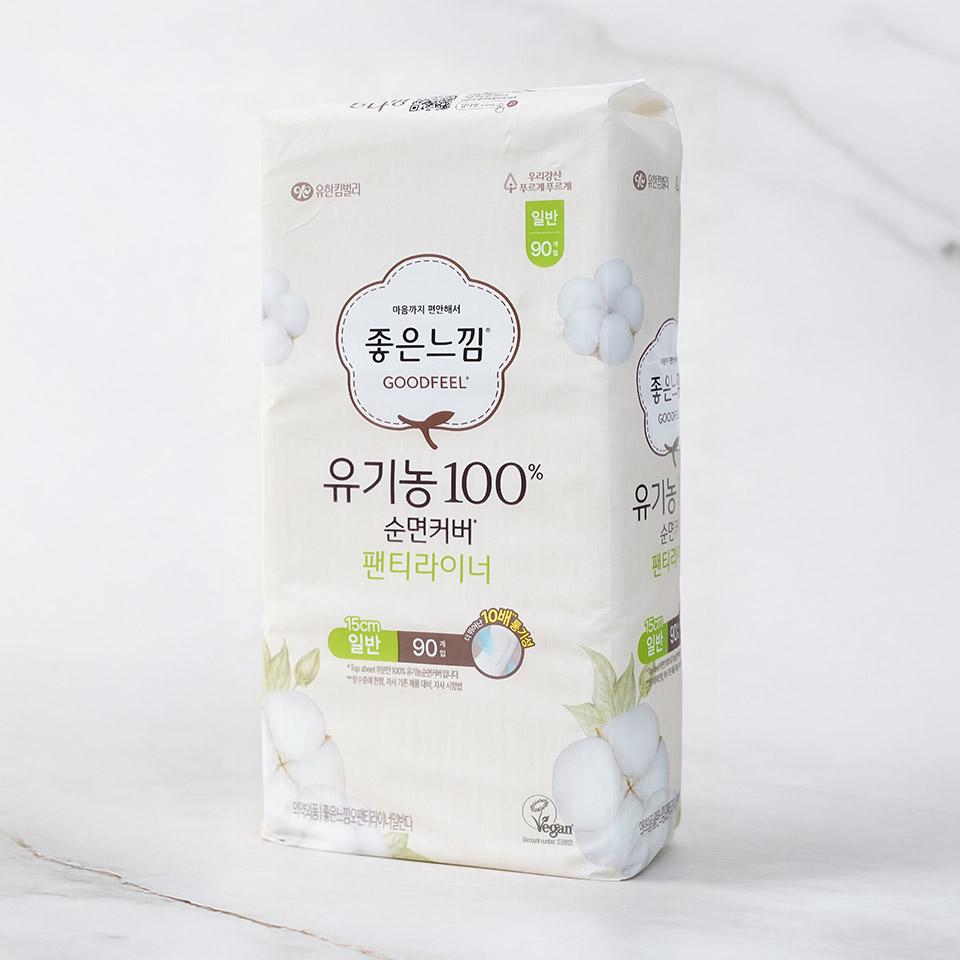 메가마트 좋은느낌라이너 유기농순면 생리대 일반 90 - 상세 이미지 2