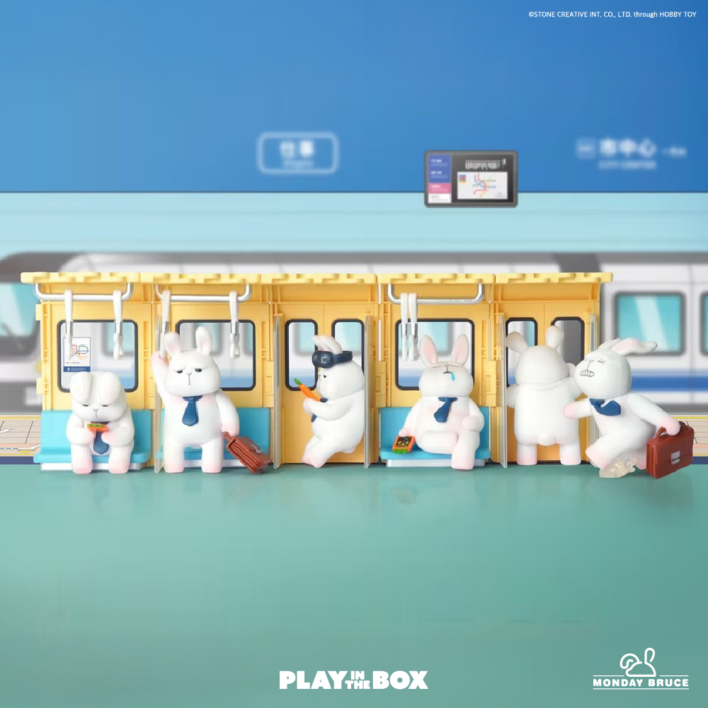 [플레이인더박스] 먼데이브루스 A03 출근길은 힘들어 랜덤피규어