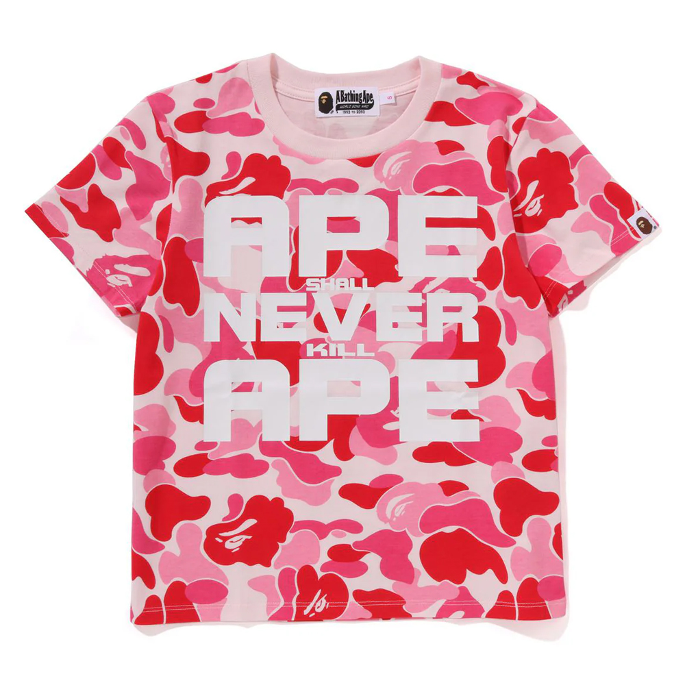 베이프 우먼즈 반팔티 ABC CAMO ASNKA TEE 1L80-209-010 - 상품 이미지