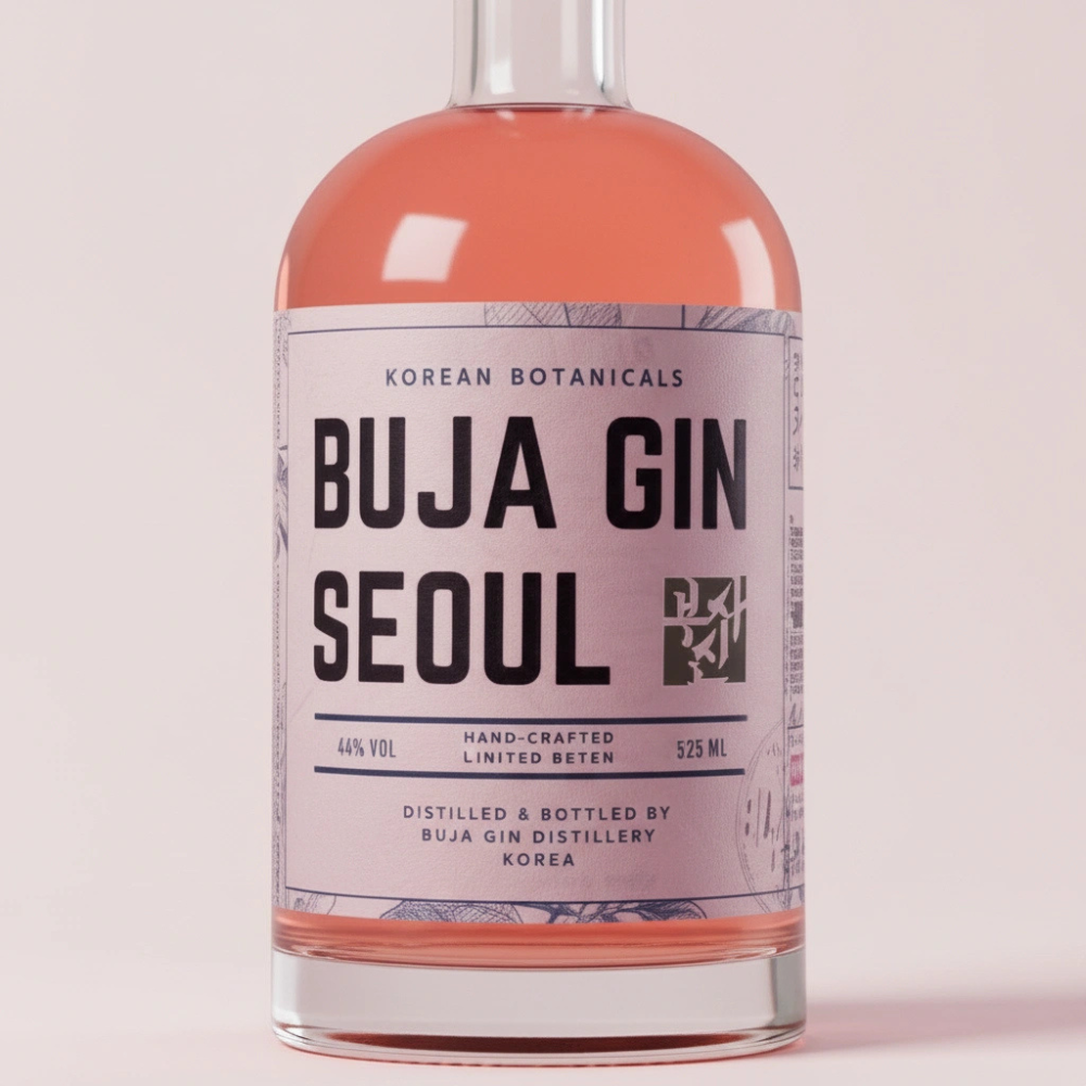 부자진 오미자 44도 집들이선물 애주가 크래프트 진 증류주 (BUJA GIN) 525ml, 1개 - 상세 이미지 2