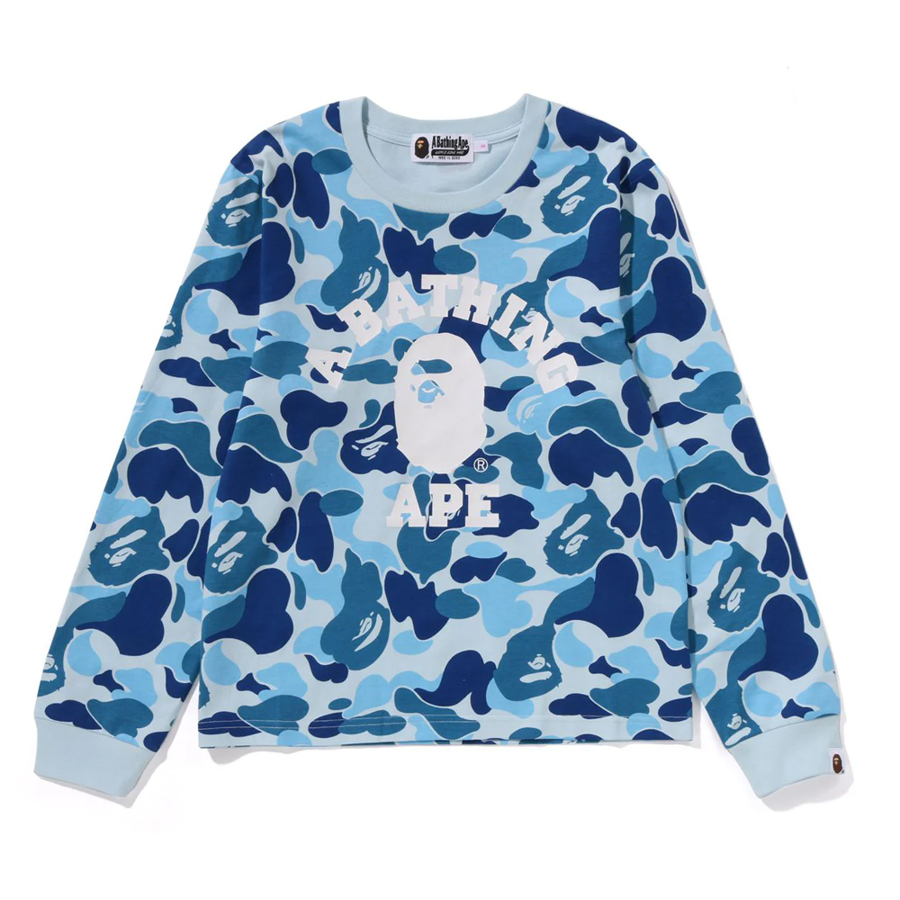 베이프 우먼즈 긴팔티 ABC CAMO COLLEGE LS TEE 1L80-211-006 - 상품 이미지