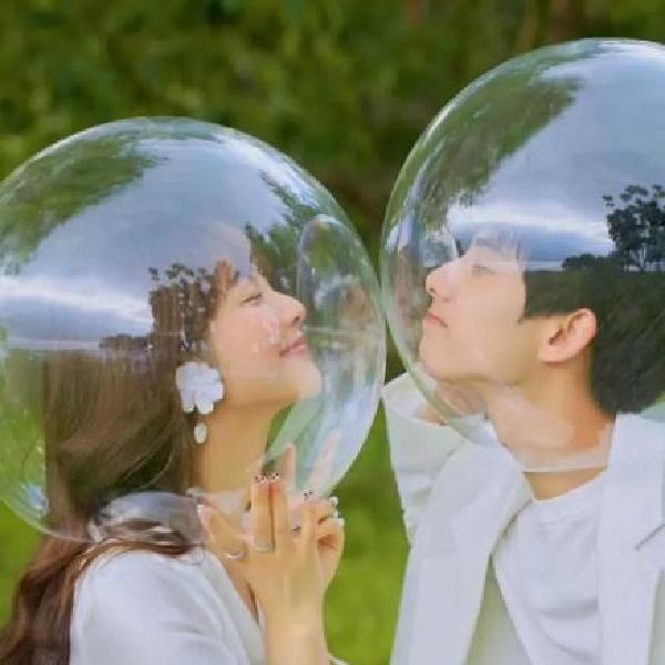 원형 투명 아크릴볼 사진 대형 포장 웨딩 투요 20CM - 상세 이미지 2