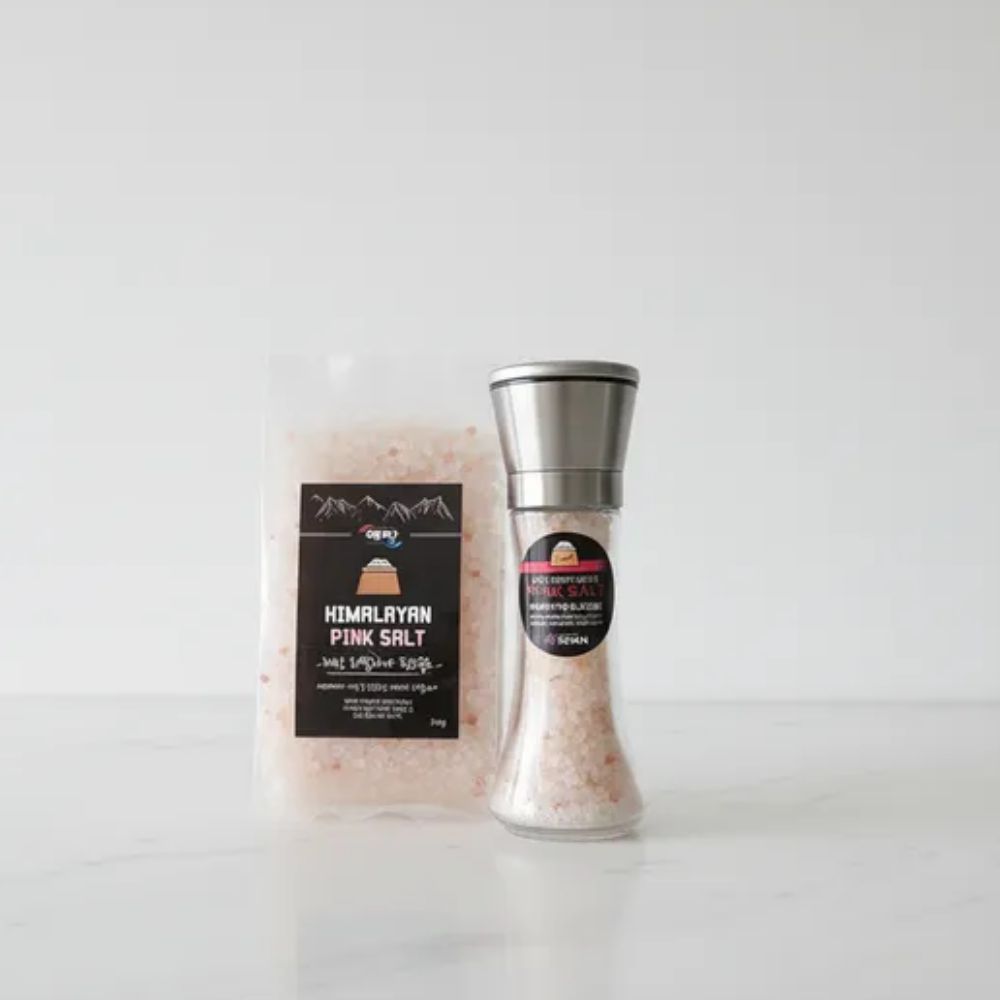 히말라야핑크소금 그라인더200g+리필300g 천연원당500g 선물세트 - 상세 이미지 3