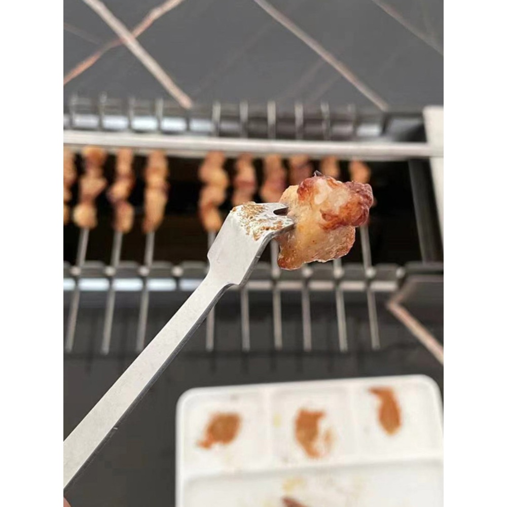 업소용 양꼬치 기계 염통 숯불 꼬챙이 끼우기 꽂이 바비큐 꼬치 캠핑 불판 - 상세 이미지 5