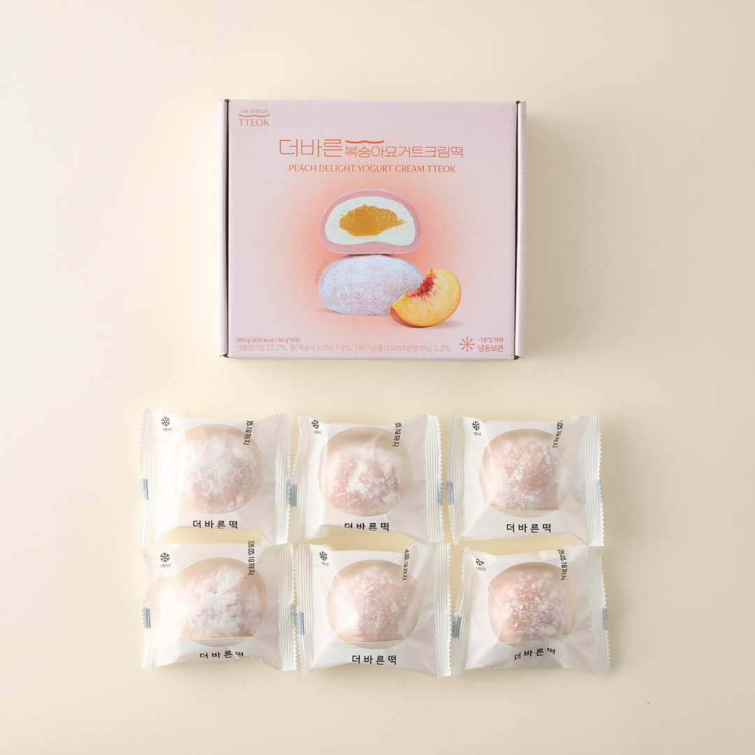 더바른 꾸덕 크림떡 2종 (복숭아요거트, 파베초코) 이미지 3
