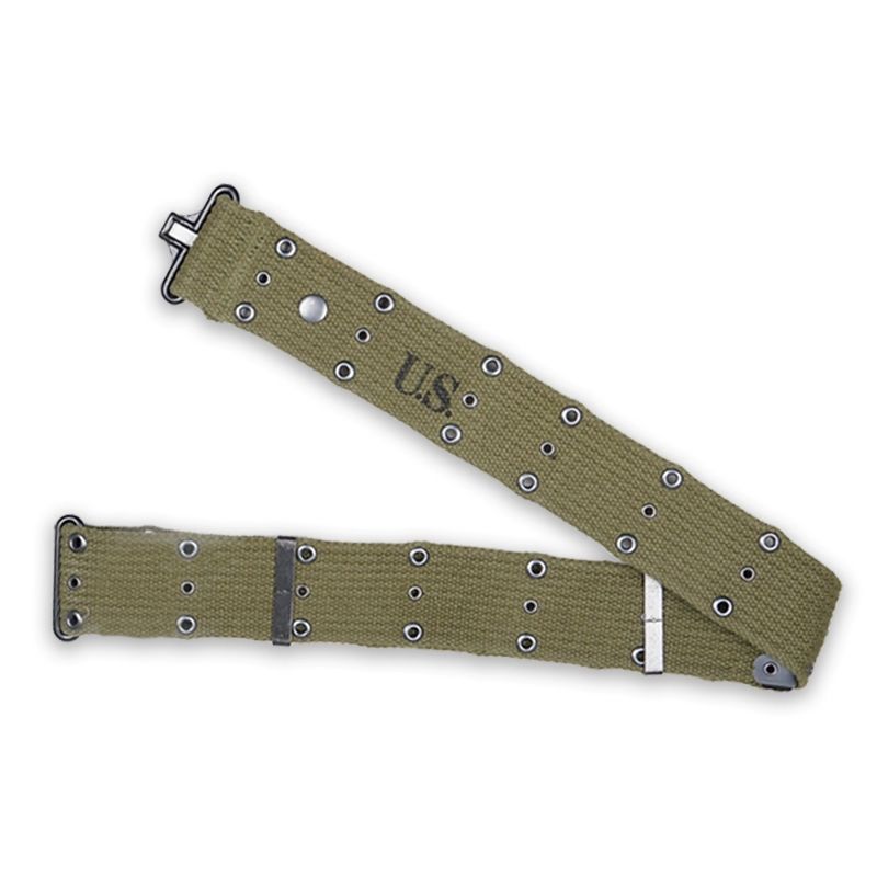 금속 S벨트 군용 프리사이즈 밀리터리 카키색 군인 전술 등산벨트 요대 구멍 삼열 미군 카키 120cm - 상세 이미지 3