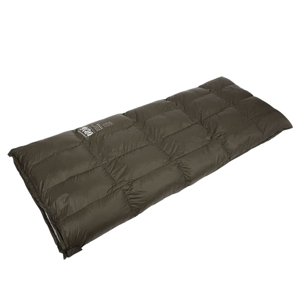 어반캠퍼 다우니페더 드래그 덕다운 캠핑 침낭 오리털 충전재 1800g, 브론즈